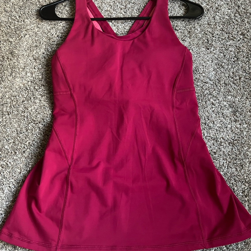 Lululemon Stash N’ Run Strappy Back Tank With Built in Bra